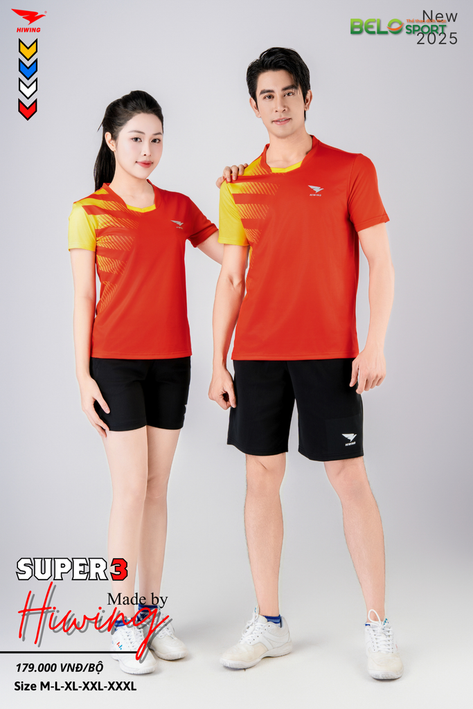Áo Pickleball Hiwing Super 3 New 2025 Màu Đỏ