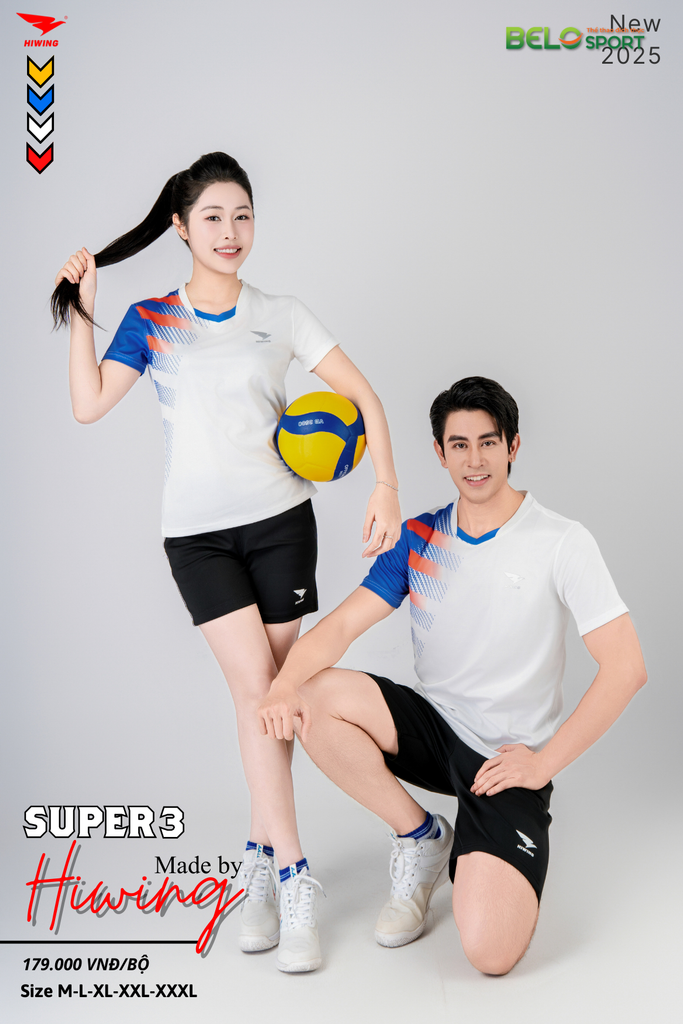 Áo Pickleball Hiwing Super 3 New 2025 Màu Trắng
