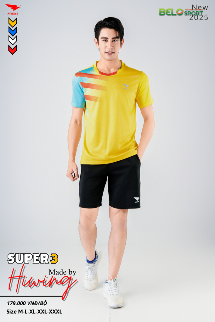 Áo Pickleball Hiwing Super 3 New 2025 Màu Vàng