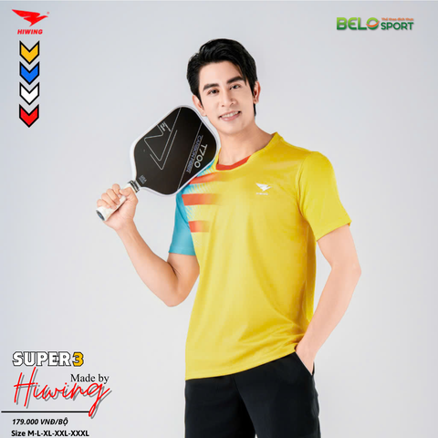Áo Pickleball Hiwing Super 3 New 2025 Màu Vàng