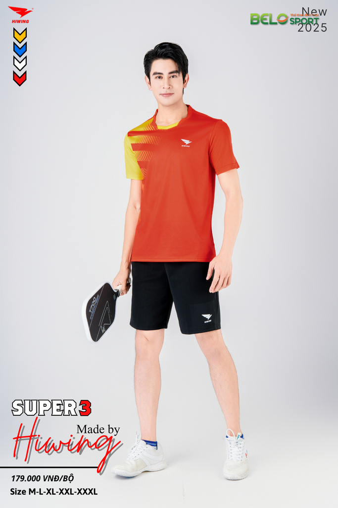 Áo Pickleball Hiwing Super 3 New 2025 Màu Đỏ