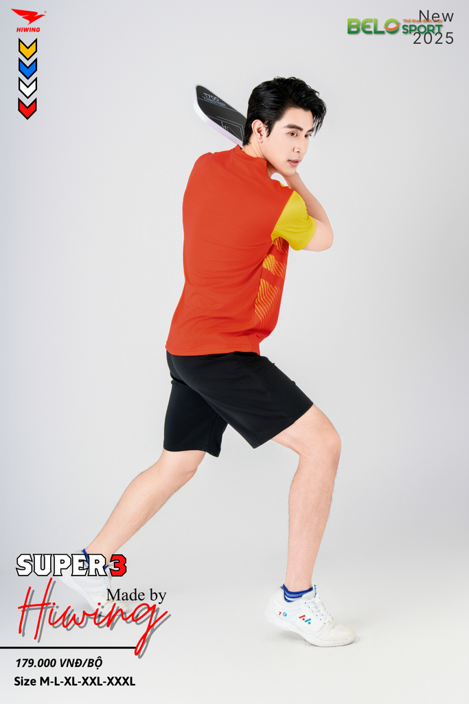 Áo Pickleball Hiwing Super 3 New 2025 Màu Đỏ