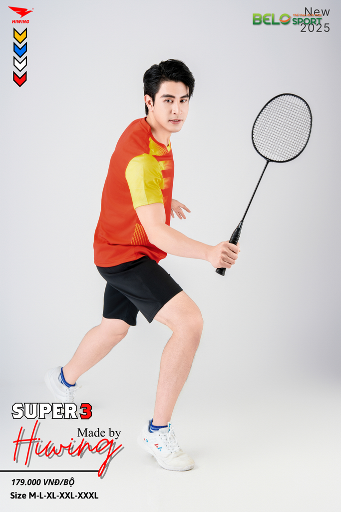 Áo Pickleball Hiwing Super 3 New 2025 Màu Đỏ
