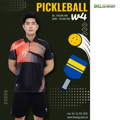 Áo Pickleball Hiwing W4 Màu Đen