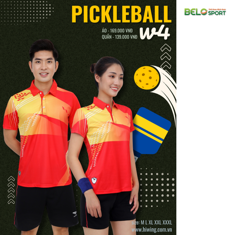 Áo Pickleball Hiwing W4 Màu Đỏ