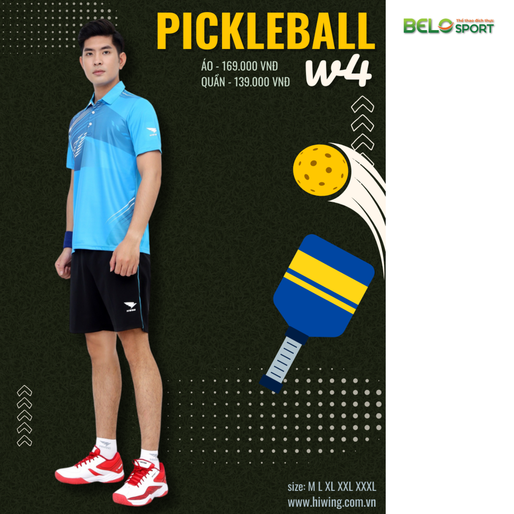 Áo Pickleball Hiwing W4 Màu Xanh Ngọc