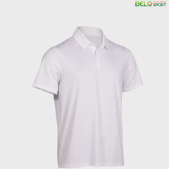 Áo Polo Thể Thao Màu Trắng Mà Xanh Họa Tiết Trơn