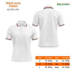 Áo Polo Thời Trang Thể Thao Cổ Bẻ Cotton 100