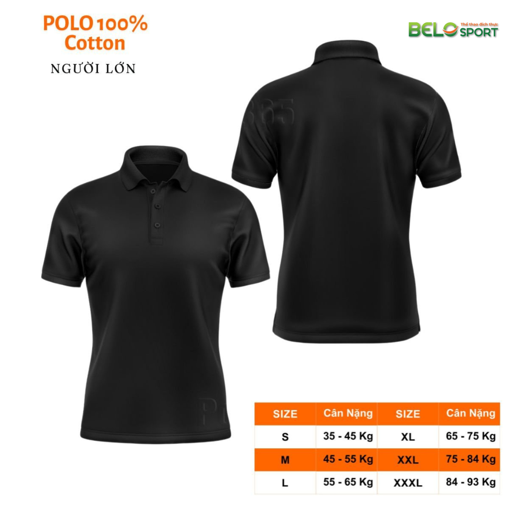 Áo Polo Thời Trang Thể Thao Cổ Bẻ Cotton 100