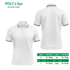Áo Polo Thời Trang Thể Thao Cổ Bẻ PoLy 2 Sọc