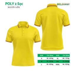 Áo Polo Thời Trang Thể Thao Cổ Bẻ PoLy 2 Sọc
