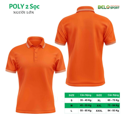 Áo Polo Thời Trang Thể Thao Cổ Bẻ PoLy 2 Sọc