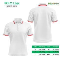 Áo Polo Thời Trang Thể Thao Cổ Bẻ PoLy 2 Sọc