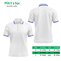 Áo Polo Thời Trang Thể Thao Cổ Bẻ PoLy 2 Sọc