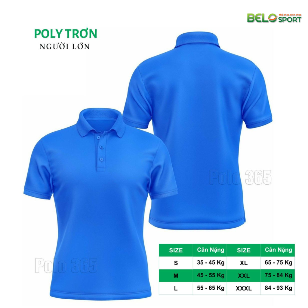 Áo Polo Thời Trang Thể Thao Cổ Bẻ PoLy Trơn