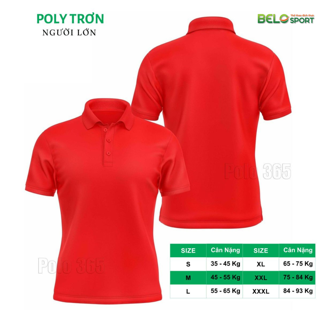 Áo Polo Thời Trang Thể Thao Cổ Bẻ PoLy Trơn