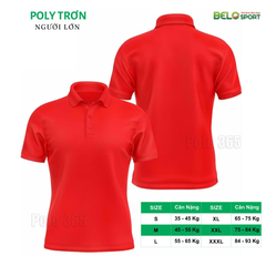Áo Polo Thời Trang Thể Thao Cổ Bẻ PoLy Trơn
