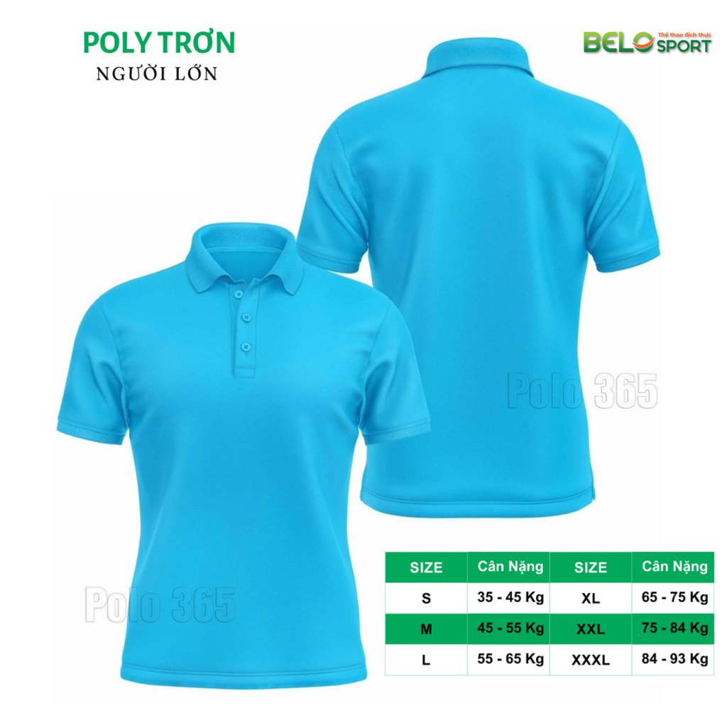 Áo Polo Thời Trang Thể Thao Cổ Bẻ PoLy Trơn