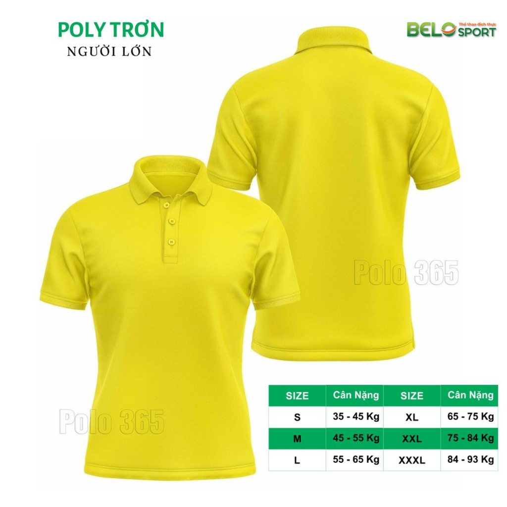Áo Polo Thời Trang Thể Thao Cổ Bẻ PoLy Trơn