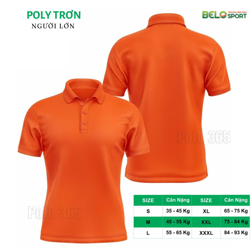 Áo Polo Thời Trang Thể Thao Cổ Bẻ PoLy Trơn