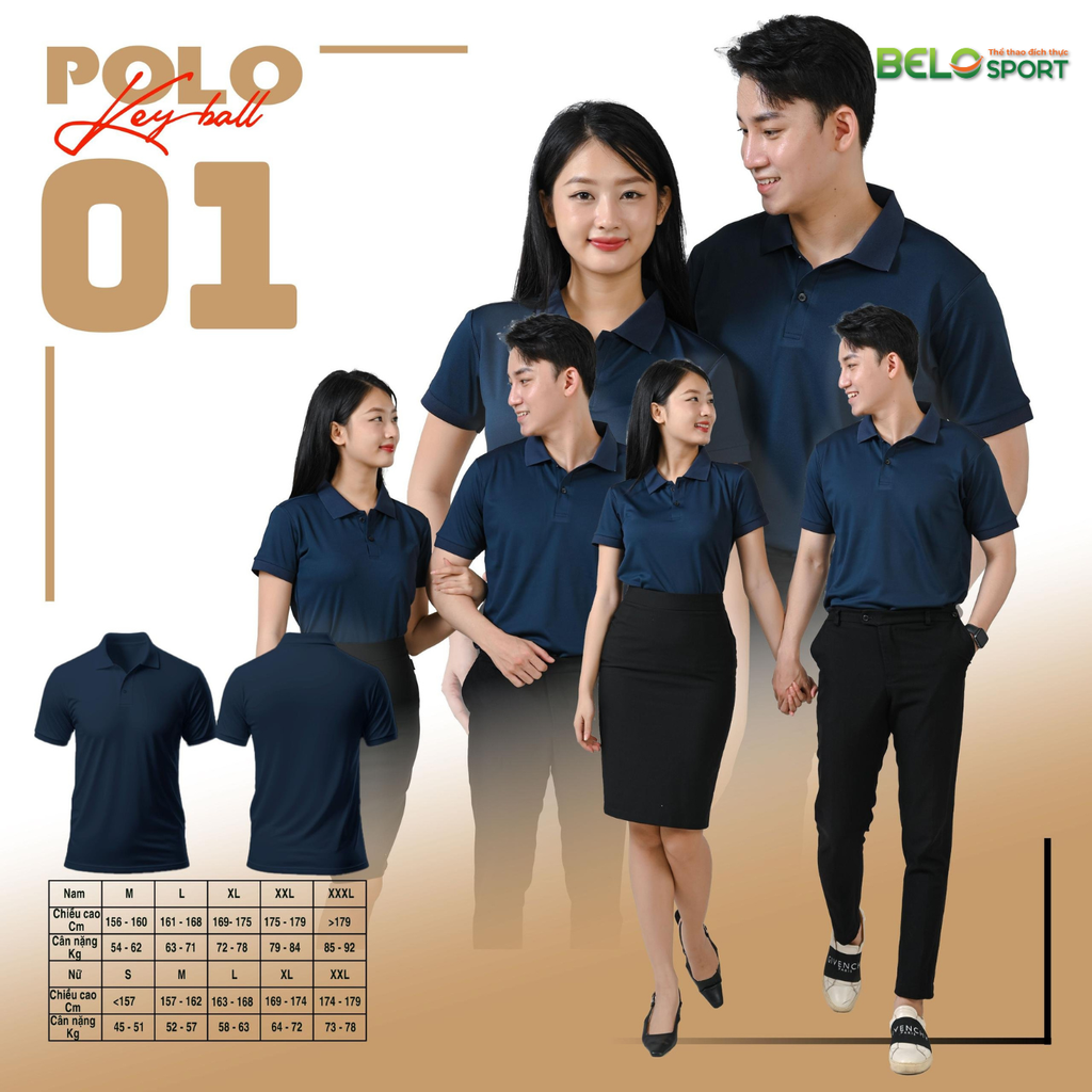 Áo Polo Thời Trang Keyball K1 Màu Đen
