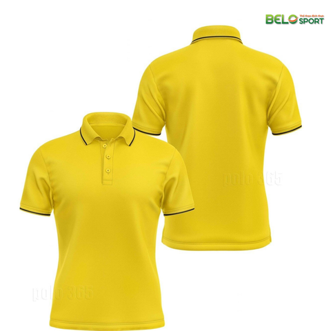 Áo Polo Thời Trang Mè 1 Sọc Màu Cam