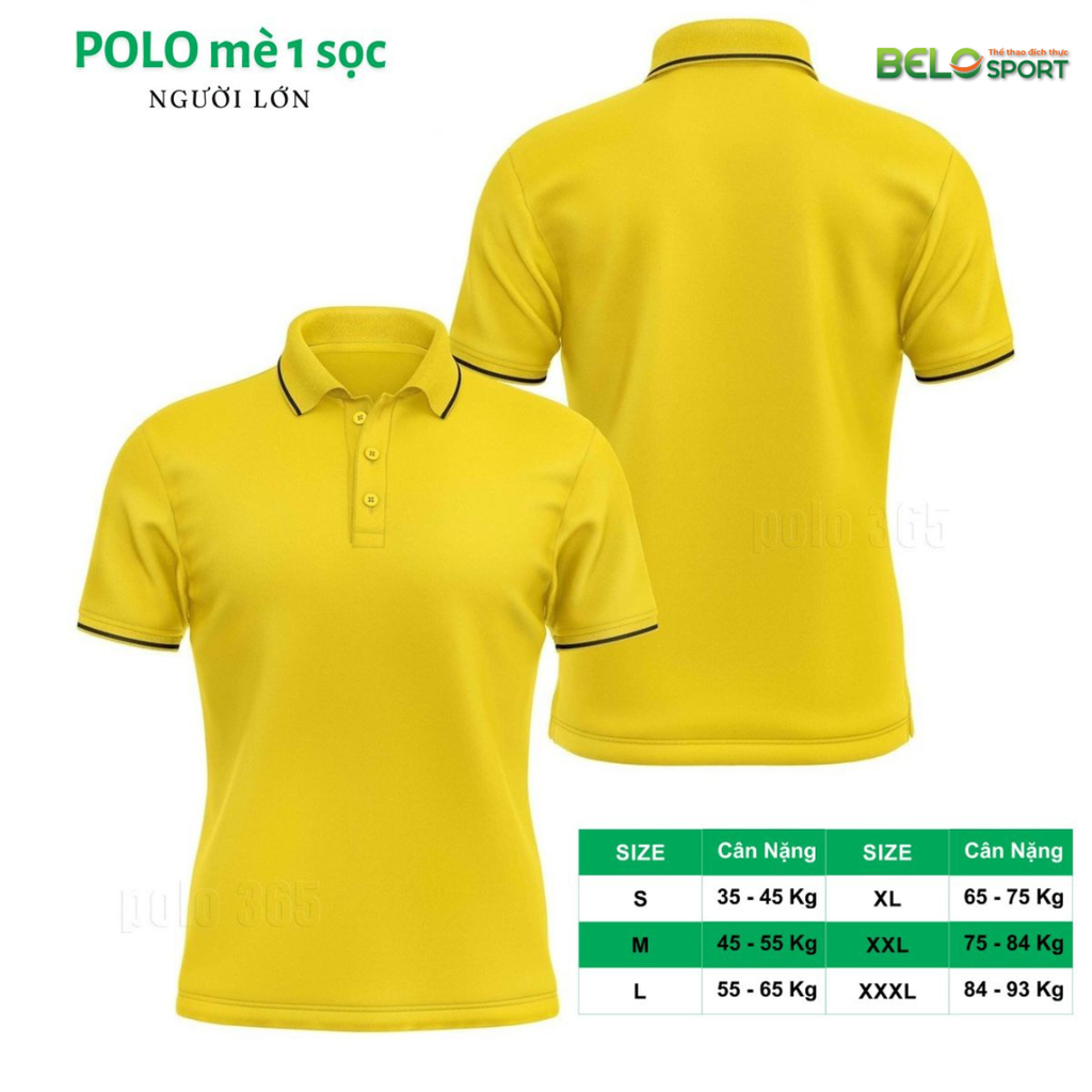 Áo Polo Thời Trang Mè 1 Sọc Màu Xanh Bích