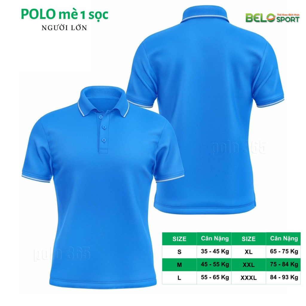 Áo Polo Thời Trang Mè 1 Sọc Màu Đỏ