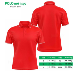Áo Polo Thời Trang Mè 1 Sọc Màu Cam