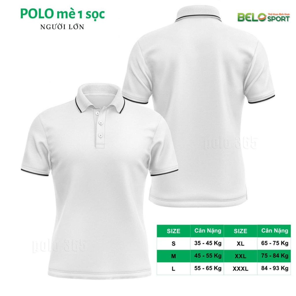 Áo Polo Thời Trang Mè 1 Sọc Màu Xanh Bích