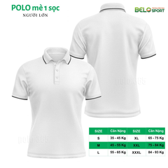 Áo Polo Thời Trang Mè 1 Sọc Màu Cam