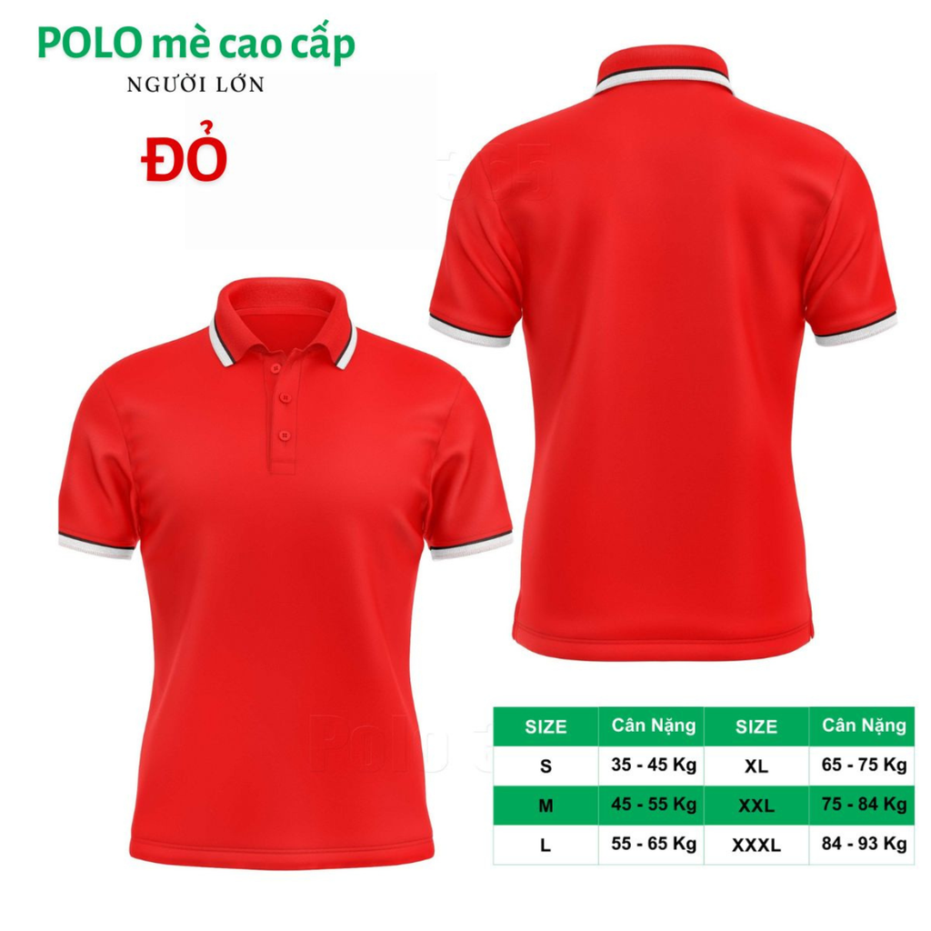 Áo Polo Thời Trang Thể Thao Cổ Bẻ Vải Mẻ Cao Cấp