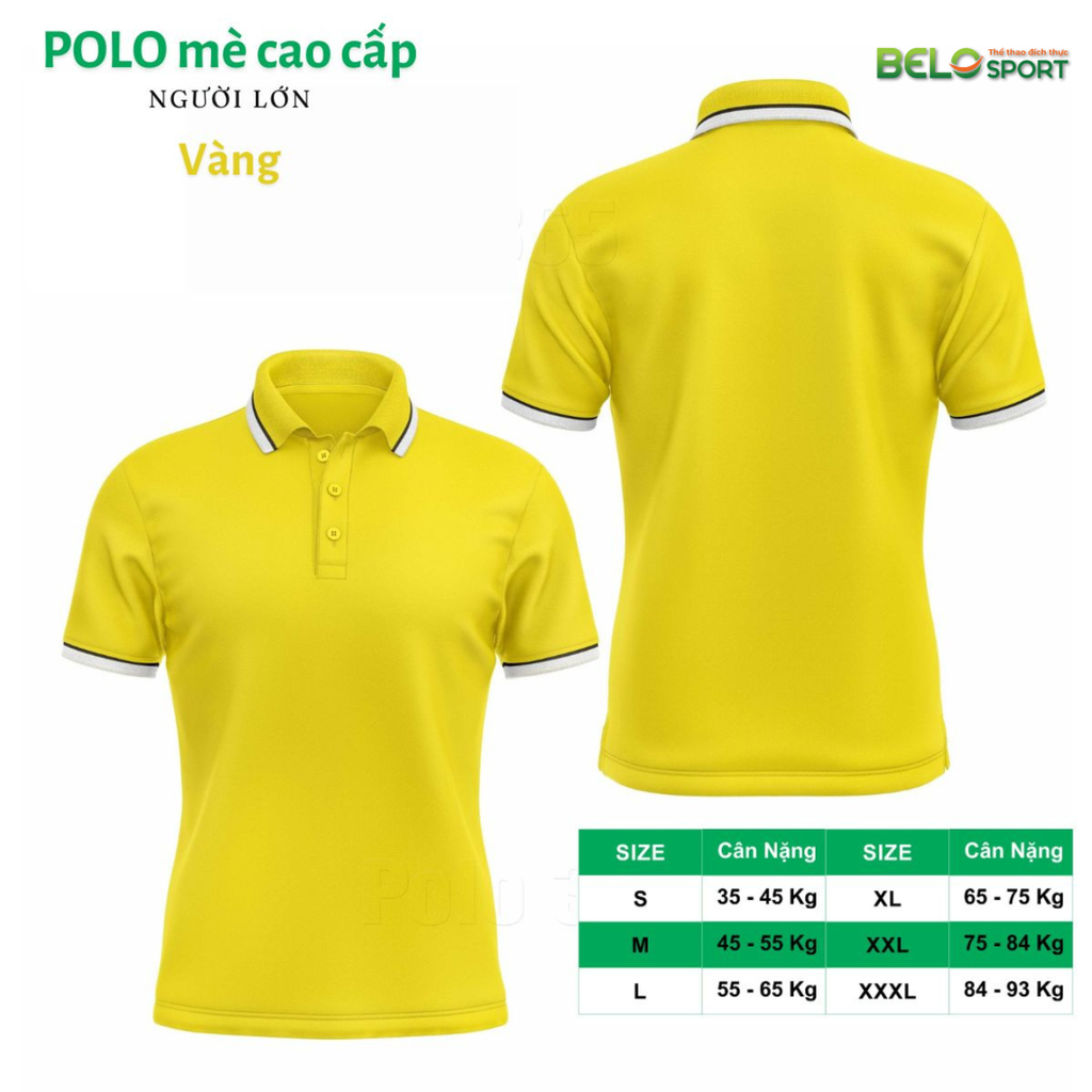 Áo Polo Thời Trang Thể Thao Cổ Bẻ Vải Mẻ Cao Cấp