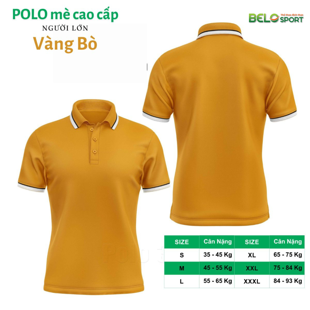 Áo Polo Thời Trang Thể Thao Cổ Bẻ Vải Mẻ Cao Cấp