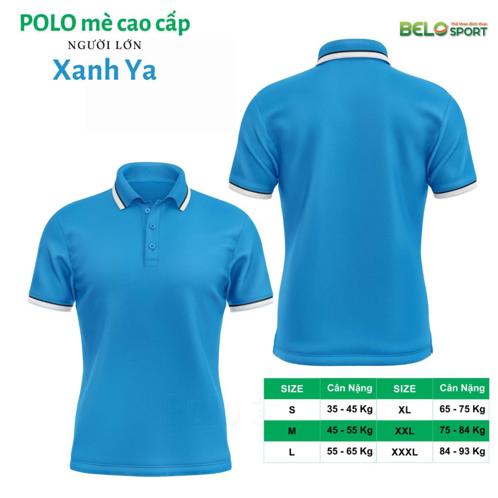 Áo Polo Thời Trang Thể Thao Cổ Bẻ Vải Mẻ Cao Cấp