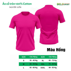 Áo Polo Thời Trang Thể Thao Cotton 100% Cổ Tròn