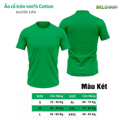 Áo Polo Thời Trang Thể Thao Cotton 100% Cổ Tròn