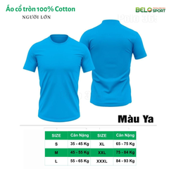 Áo Polo Thời Trang Thể Thao Cotton 100% Cổ Tròn