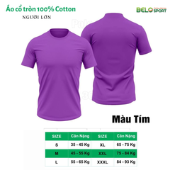 Áo Polo Thời Trang Thể Thao Cotton 100% Cổ Tròn