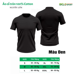 Áo Polo Thời Trang Thể Thao Cotton 100% Cổ Tròn