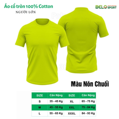 Áo Polo Thời Trang Thể Thao Cotton 100% Cổ Tròn