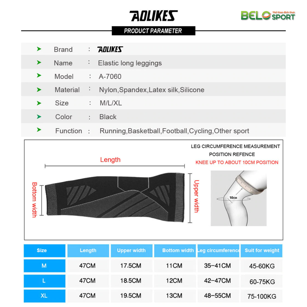 Bảo Vệ Đầu Gối Aolike A-7060