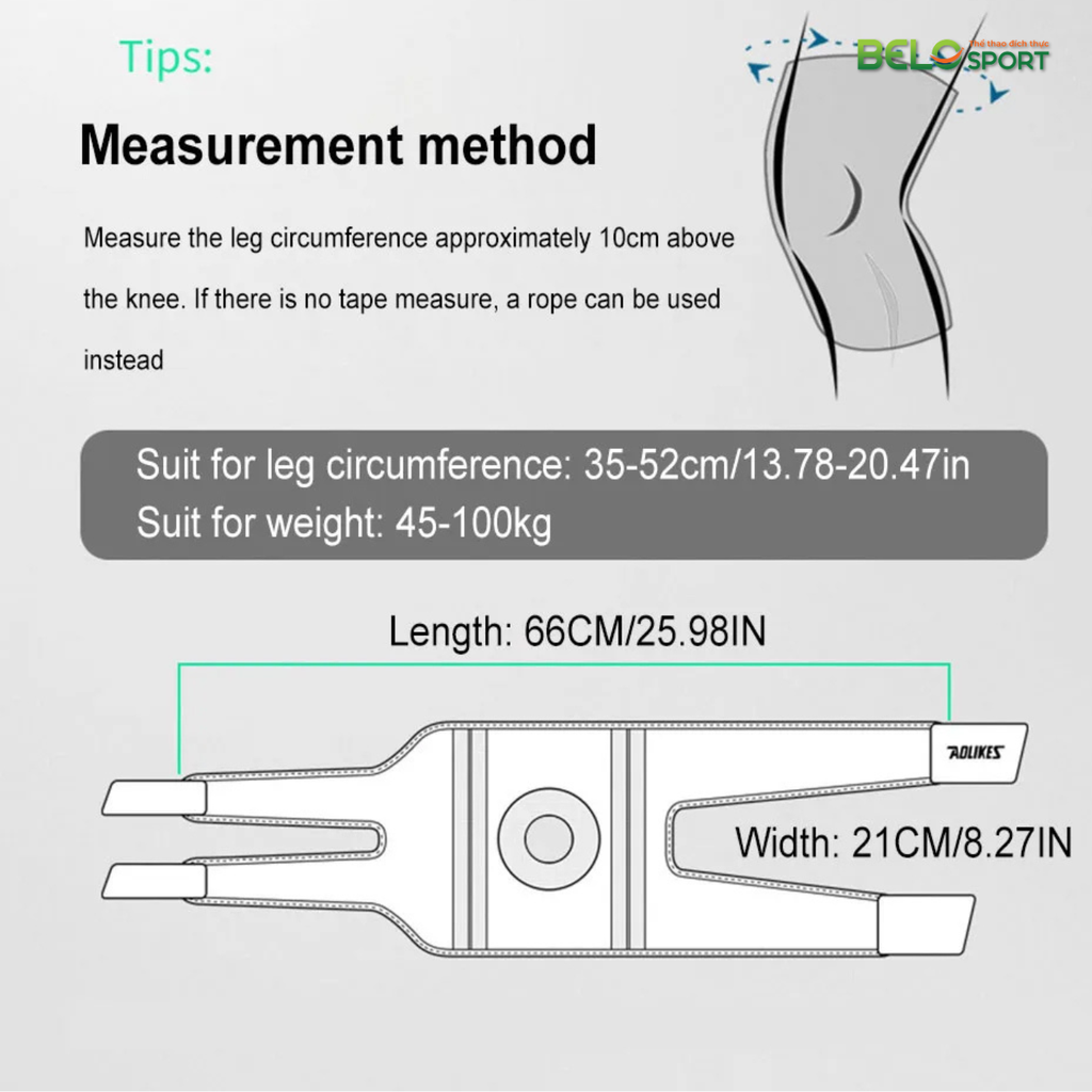 Bảo Vệ Đầu Gối Aolike A-7611