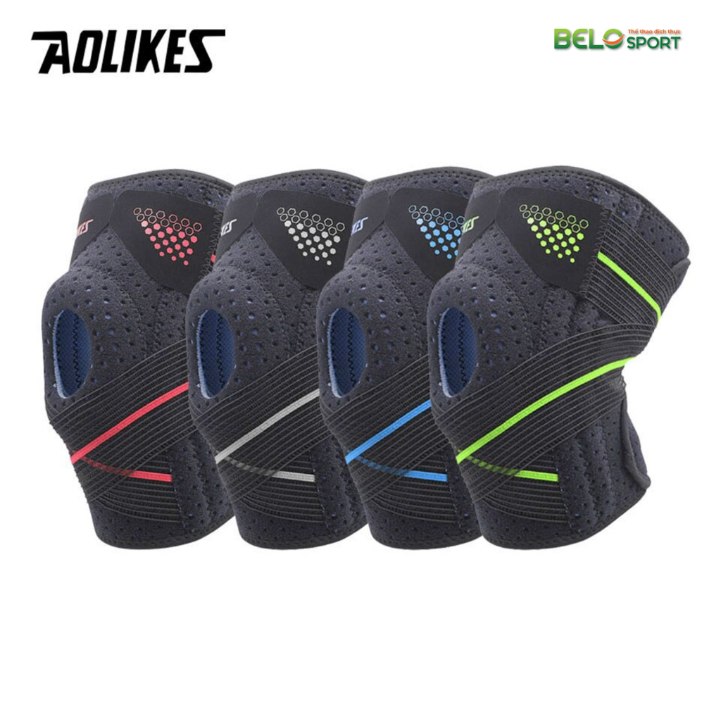 Bảo Vệ Đầu Gối Cao Cấp Aolikes AL7909 - Màu Đỏ