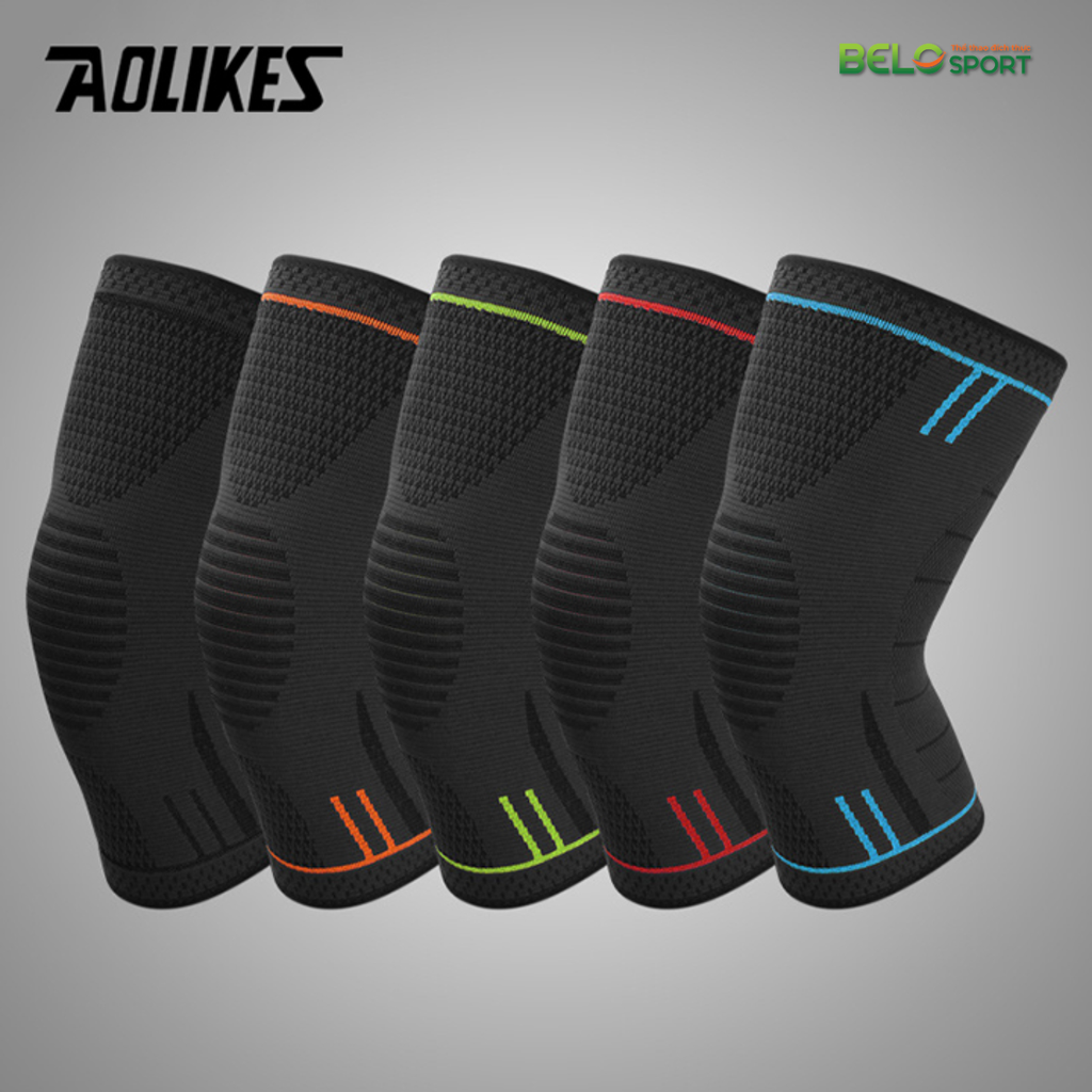 Bó Gối Đàn Hồi Co Giãn 4 Chiều Aolikes AL7723 Màu Đỏ