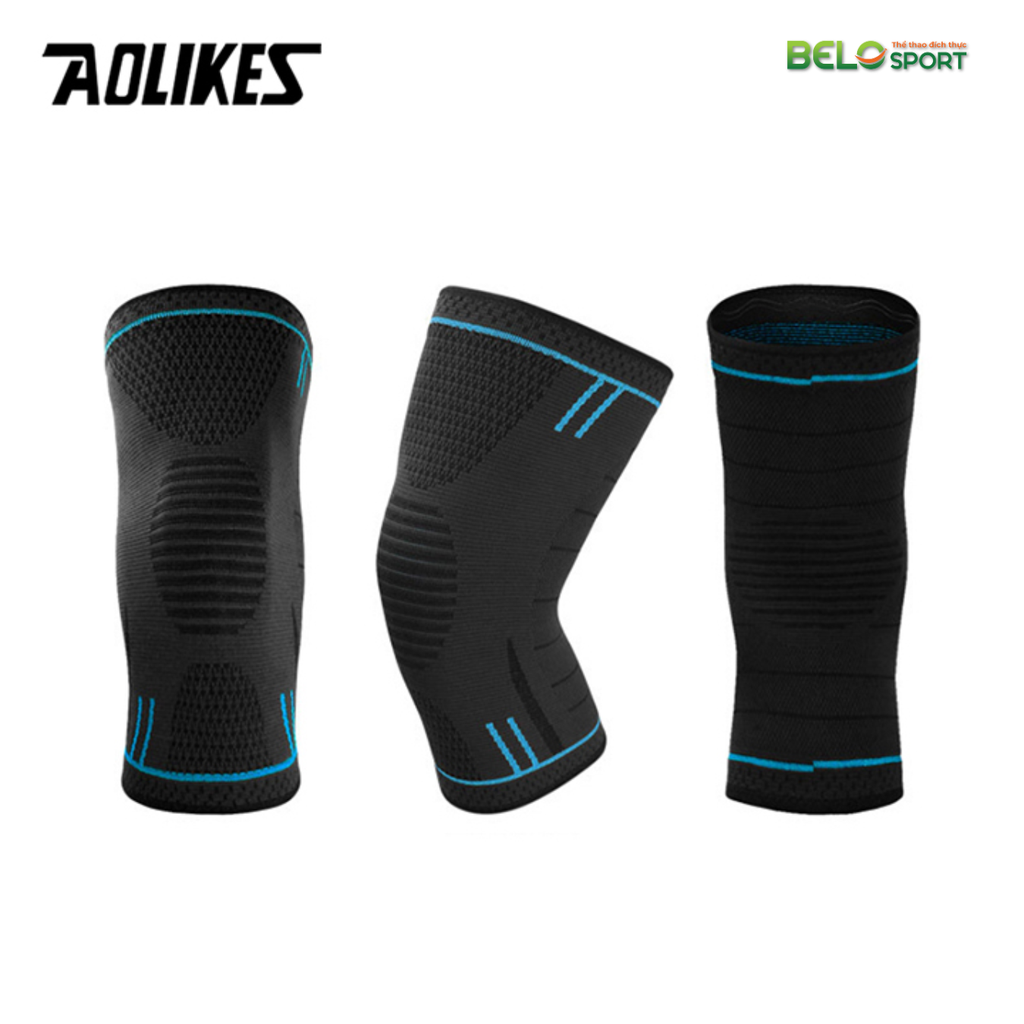 Bó Gối Đàn Hồi Co Giãn 4 Chiều Aolikes AL7723 Màu Xanh