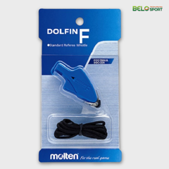 Còi Trọng Tài Bóng Đá Molten Dolfin F Dây Màu Xanh