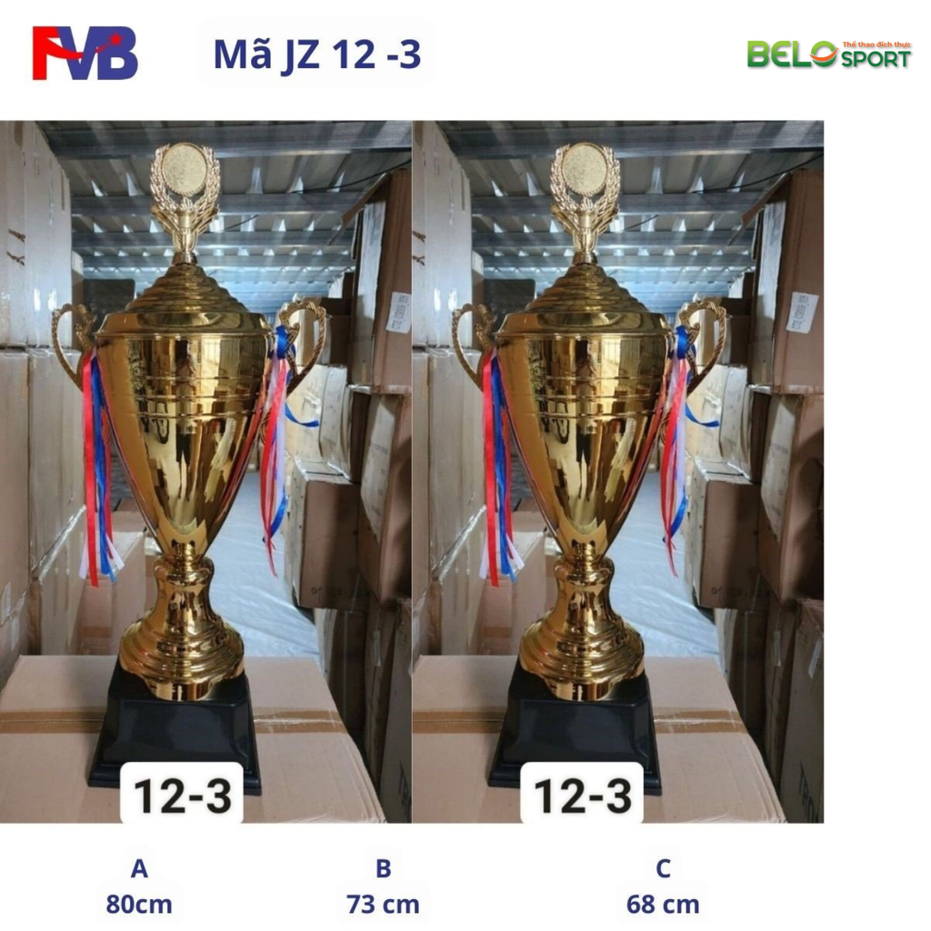 Cúp Thể Thao FVB JZ 12-3 Màu Vàng