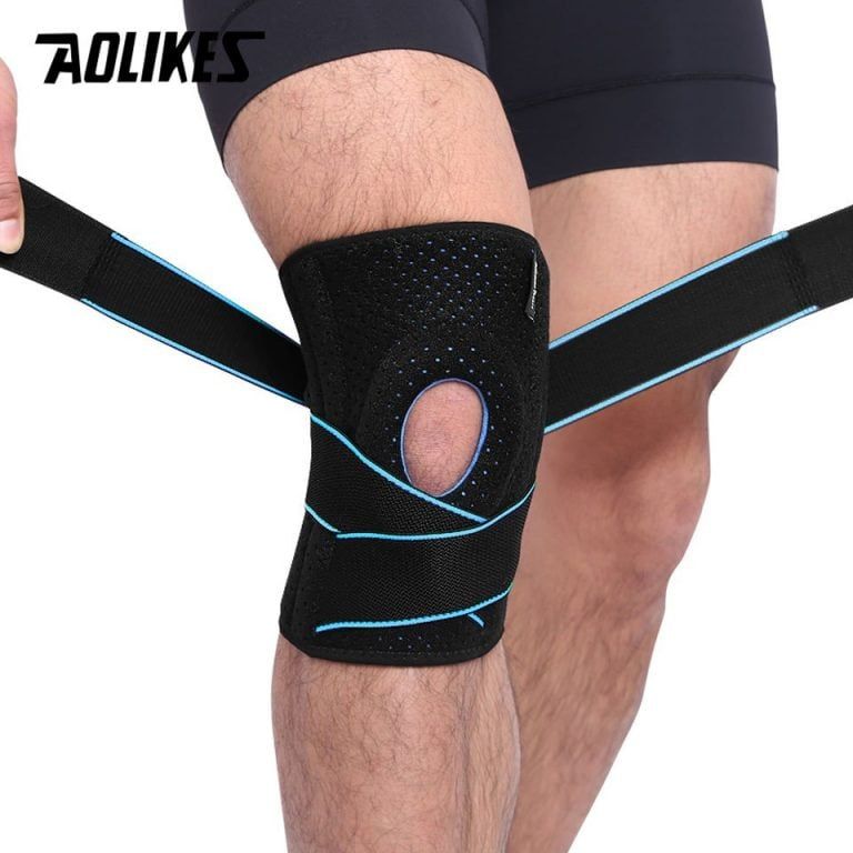 Đai Cuốn Bảo Vệ Khớp Gối Cao Cấp Aolikes AL7908 - Màu Xanh