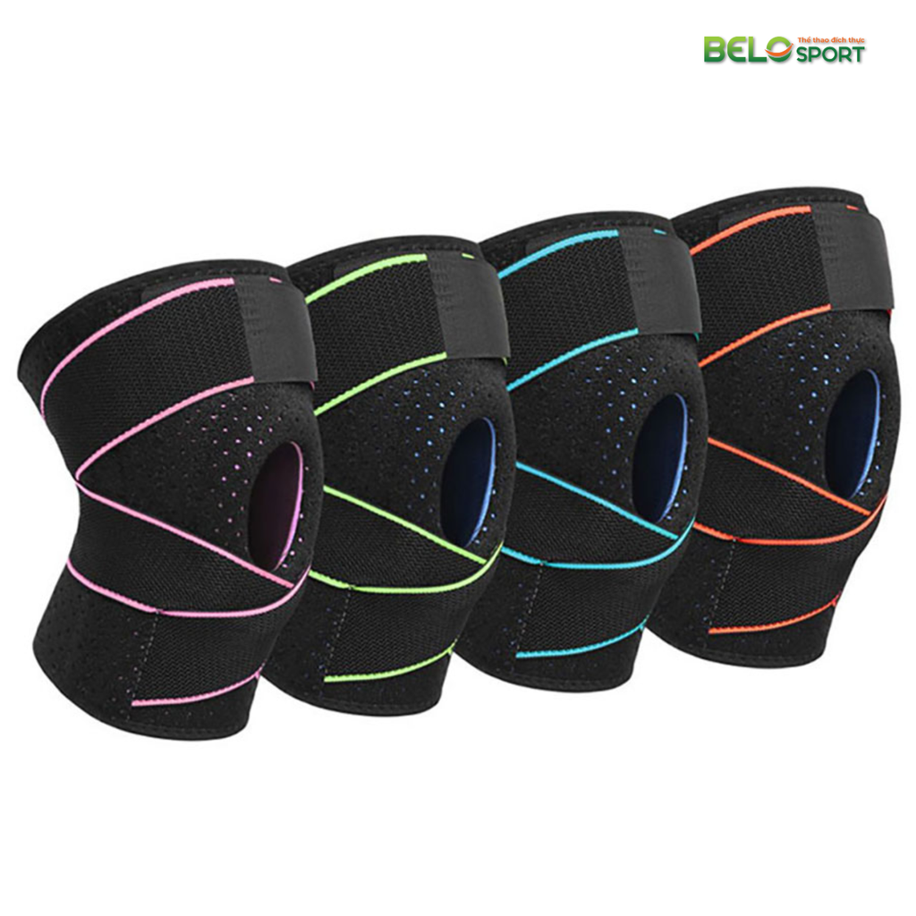 Đai Cuốn Bảo Vệ Khớp Gối Cao Cấp Aolikes AL7908 - Màu Xanh